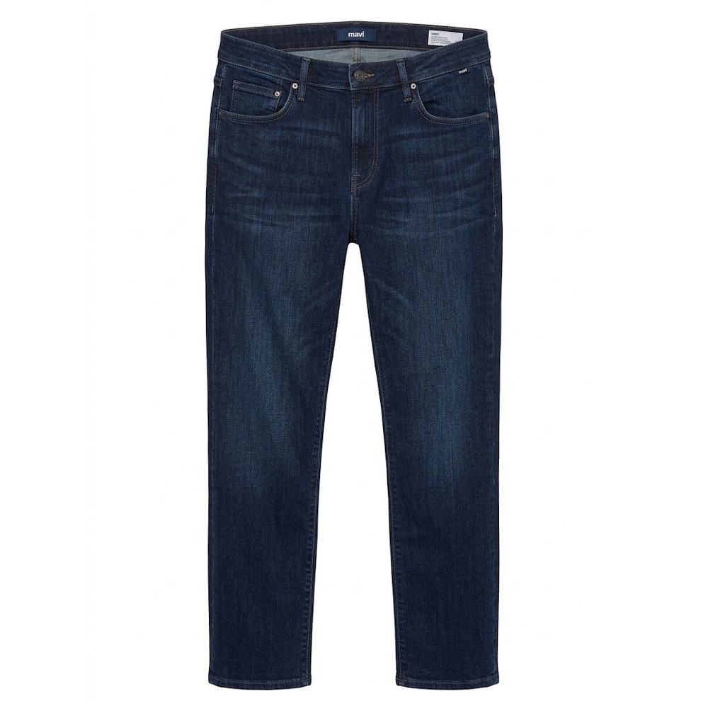 Mavi Matt Relaxed Straight Leg Jeans Mens 36x30 Dark Wash Blue Stretch Denim